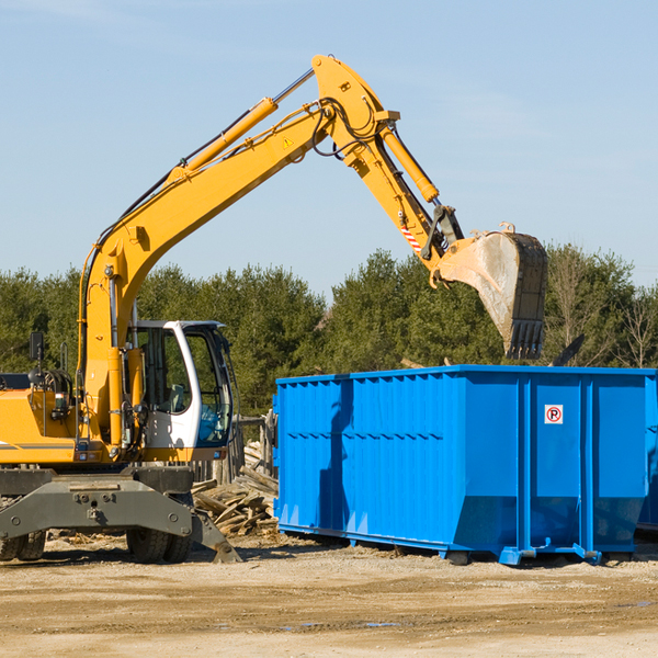 what happens if the residential dumpster is damaged or stolen during rental in Warm Springs GA